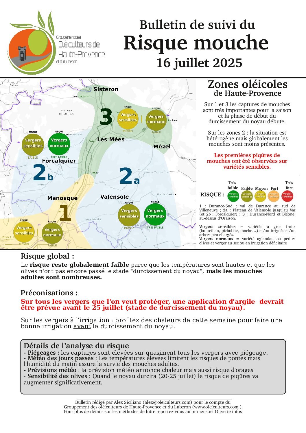 Le risque « mouches » du 16 juillet 2025