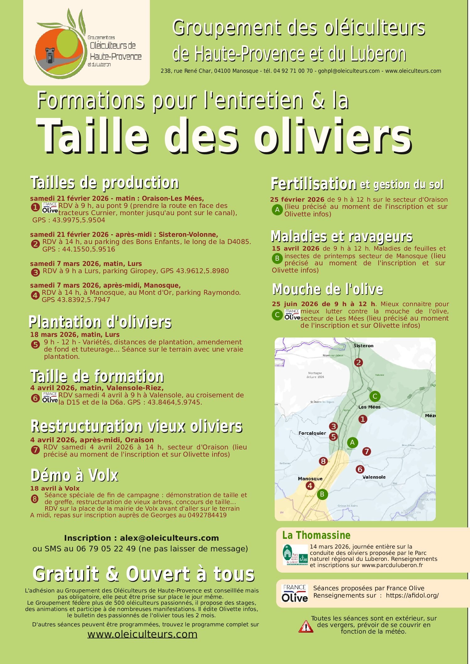 Programme des Formations 2026