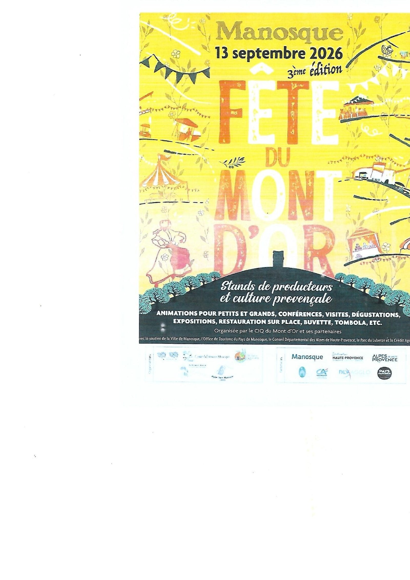 Fête du Mont D’Or, dimanche 13 septembre 2026